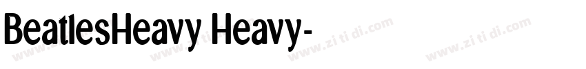 BeatlesHeavy Heavy字体转换